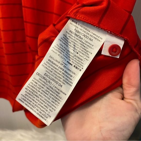 Nike St. Louis Cardinals Red Authentic Collection Striped Performance Polo - Picture 7 of 9